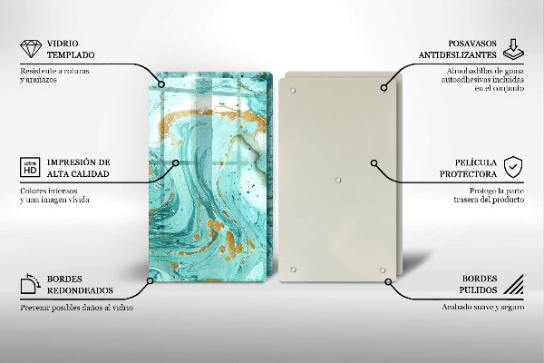 Kitchen worktop protector Blue abstraction