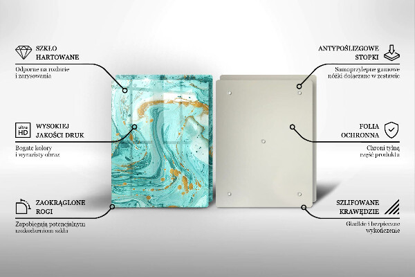 Kitchen worktop protector Blue abstraction