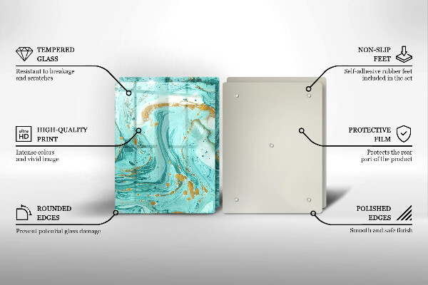 Kitchen worktop protector Blue abstraction