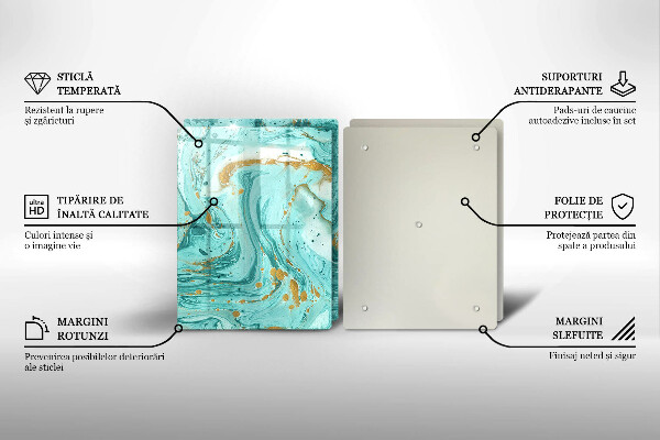 Kitchen worktop protector Blue abstraction