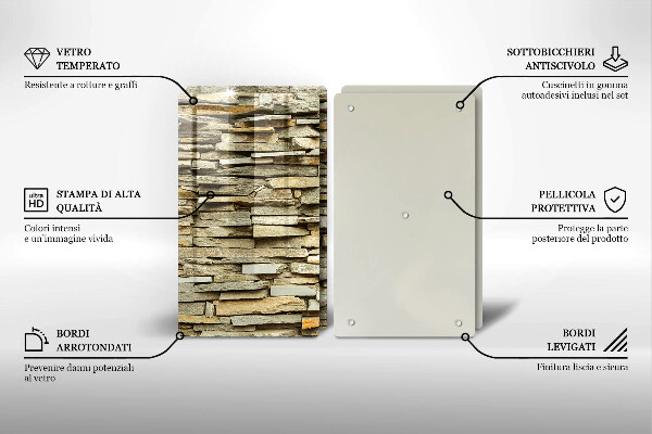 Kitchen worktop saver Decorative stones