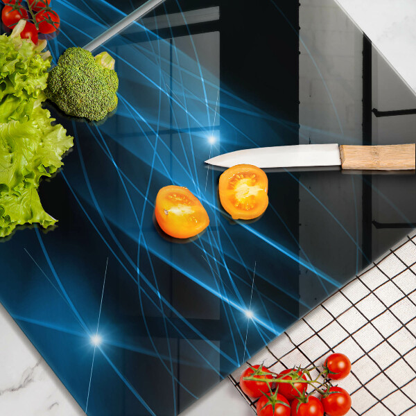 Kitchen worktop saver Blue smoke abstraction