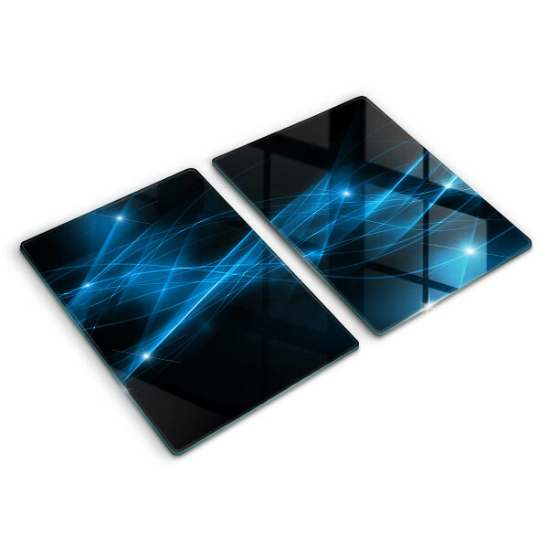 Kitchen worktop saver Blue smoke abstraction