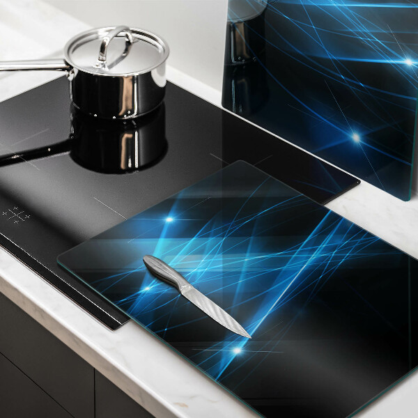 Kitchen worktop saver Blue smoke abstraction