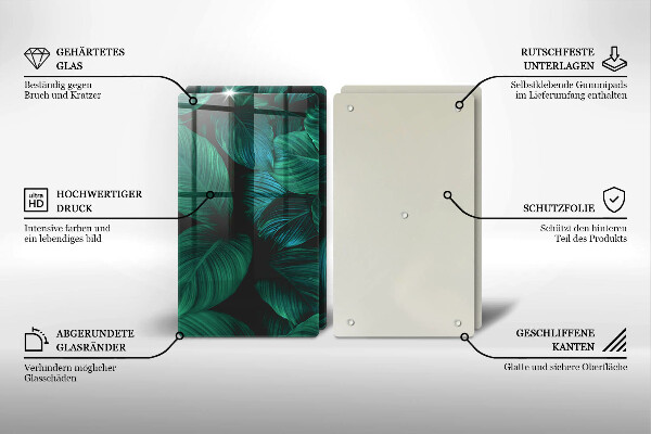 Kitchen worktop protector Jungle leaves