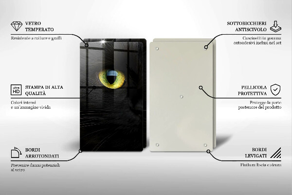 Kitchen worktop saver Animal cat eyes