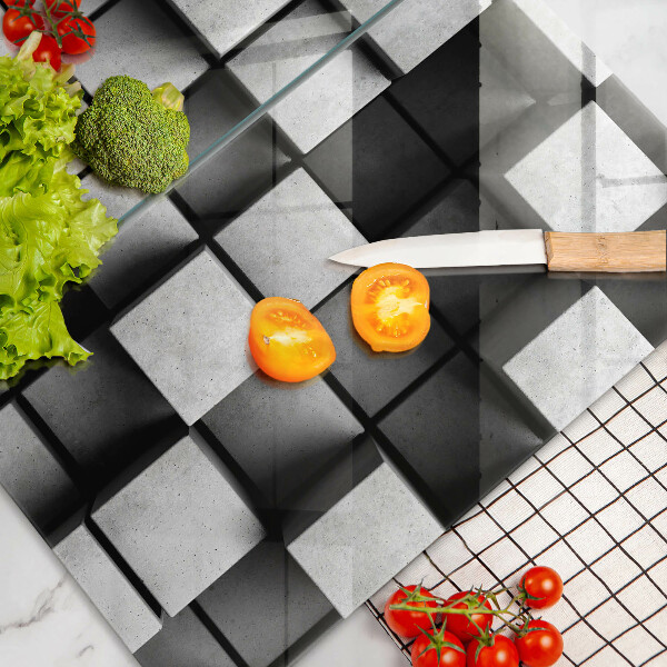 Kitchen worktop saver 3D square abstraction