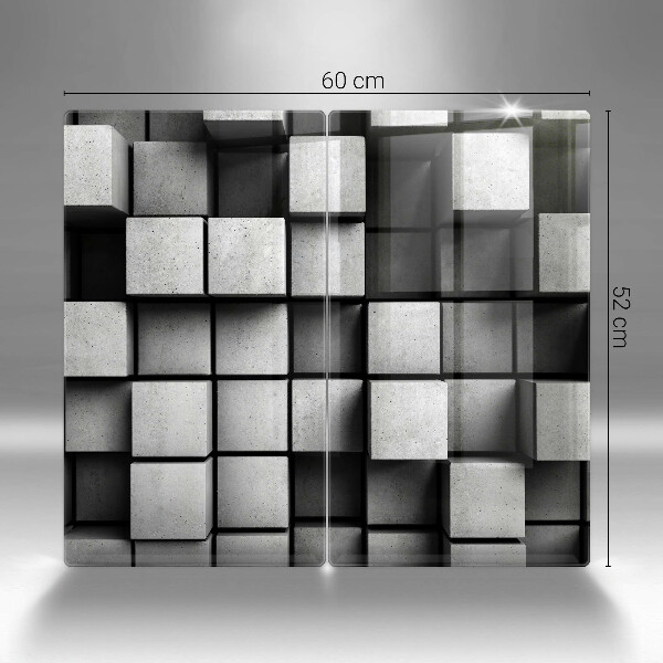 Kitchen worktop saver 3D square abstraction