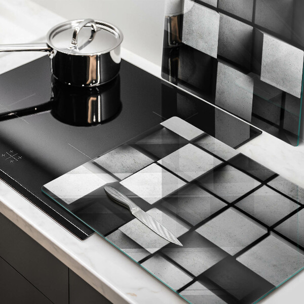 Kitchen worktop saver 3D square abstraction