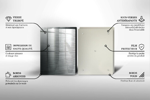 Kitchen worktop saver Metal texture
