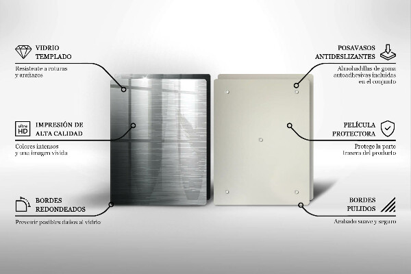 Kitchen worktop saver Metal texture