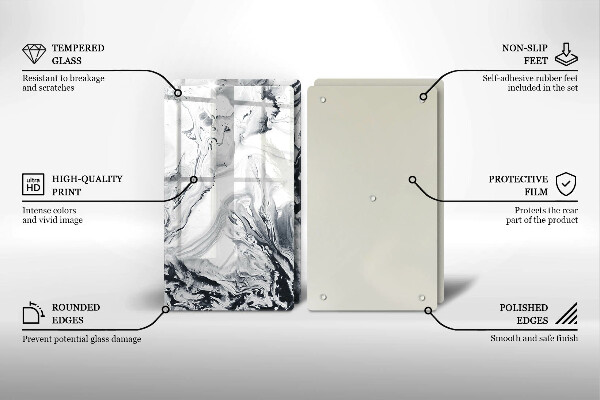 Kitchen worktop saver Ink abstraction