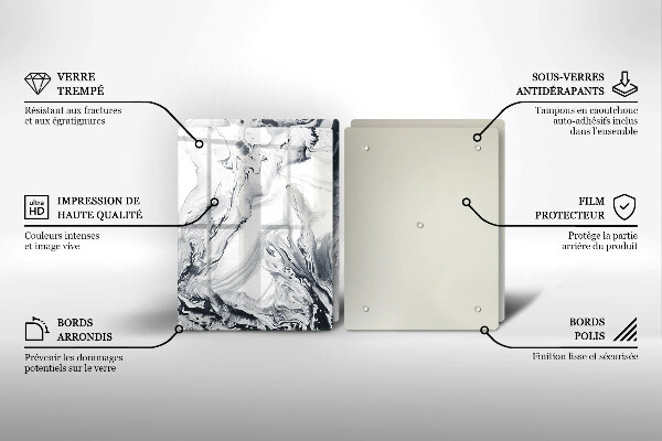 Kitchen worktop saver Ink abstraction