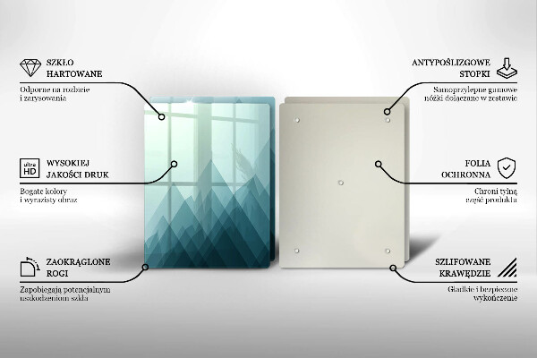 Kitchen worktop saver Abstract mountains