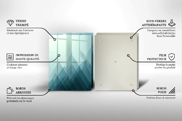 Kitchen worktop saver Abstract mountains