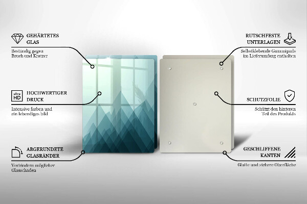 Kitchen worktop saver Abstract mountains