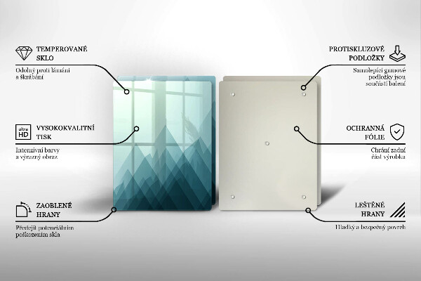 Kitchen worktop saver Abstract mountains