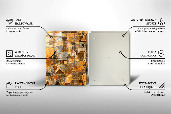 Kitchen worktop saver Geometric figure pattern