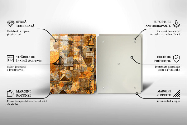Kitchen worktop saver Geometric figure pattern