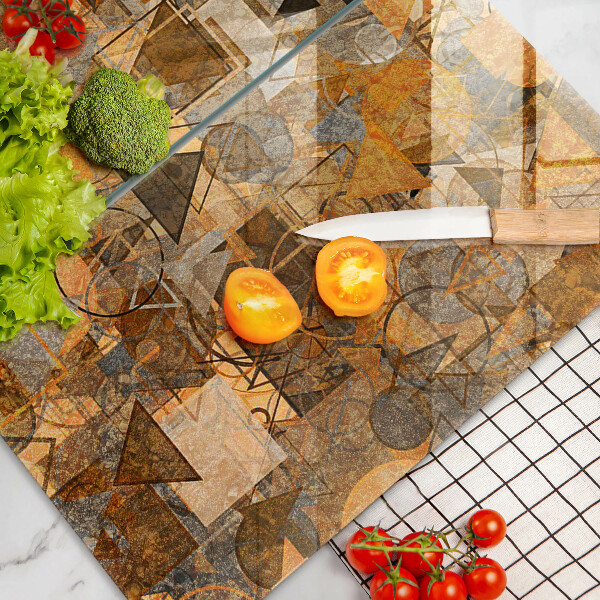 Kitchen worktop saver Geometric figure pattern