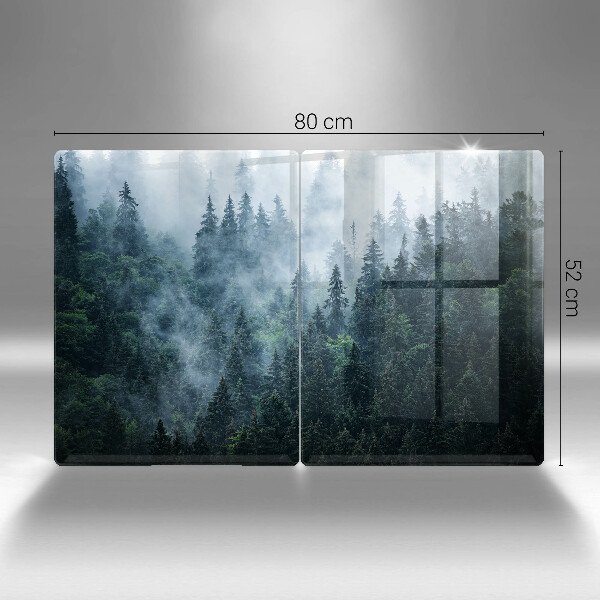 Kitchen worktop protector Forest of trees and fog