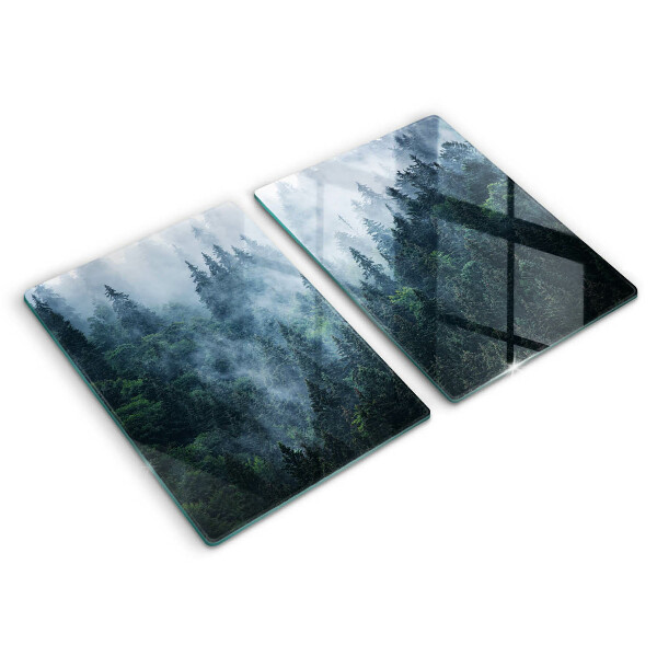 Kitchen worktop protector Forest of trees and fog