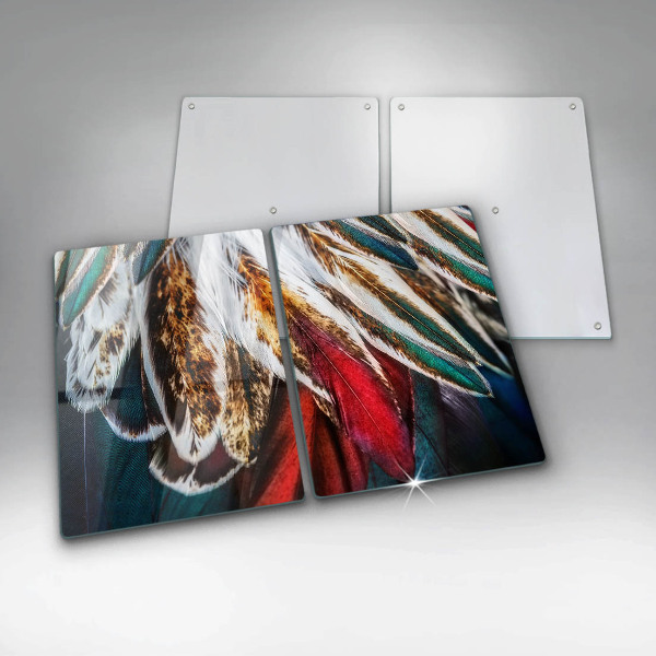 Kitchen worktop saver Boho bird feathers