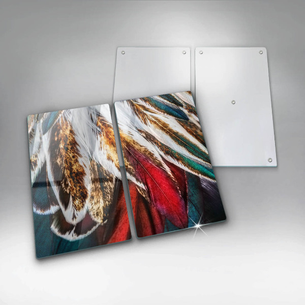 Kitchen worktop saver Boho bird feathers