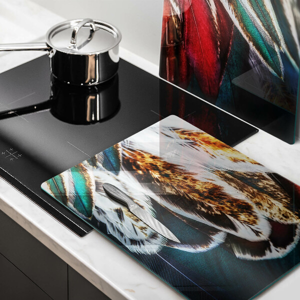 Kitchen worktop saver Boho bird feathers