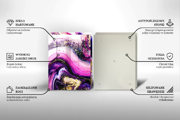 Worktop protector Abstraction design gold