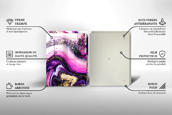 Worktop protector Abstraction design gold