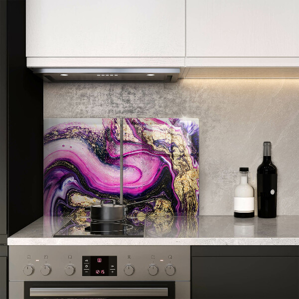 Worktop protector Abstraction design gold