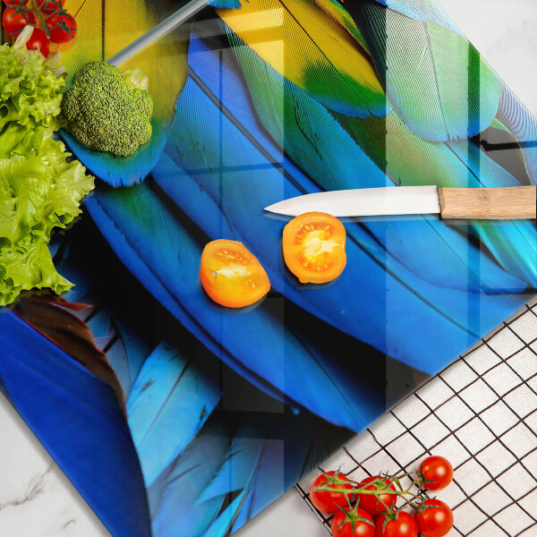 Kitchen worktop protector Colorful parrots