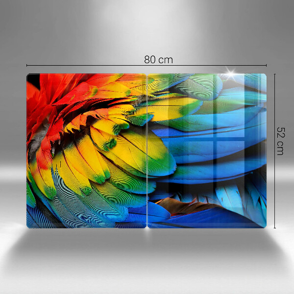 Kitchen worktop protector Colorful parrots