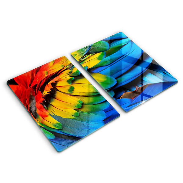 Kitchen worktop protector Colorful parrots