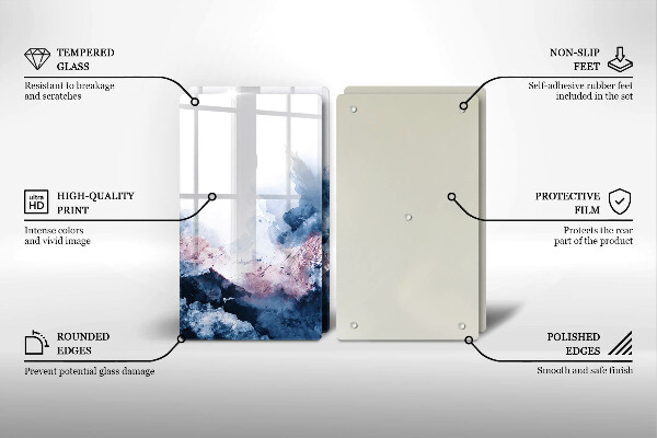 Worktop protector Abstraction painted mountains