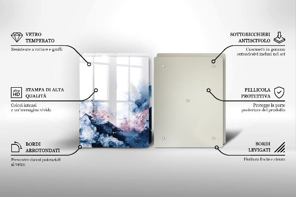 Worktop protector Abstraction painted mountains