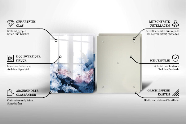 Worktop protector Abstraction painted mountains