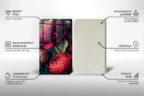 Worktop protector Beautiful flowers