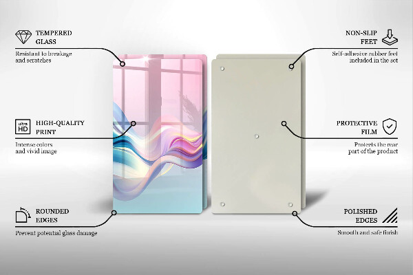 Worktop protector Pastel abstraction