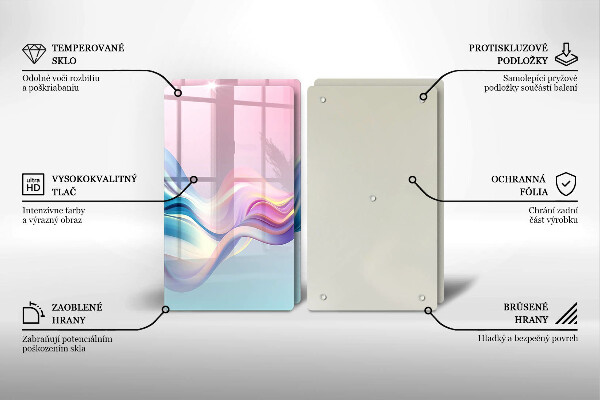 Worktop protector Pastel abstraction