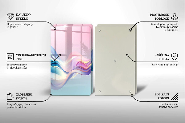 Worktop protector Pastel abstraction