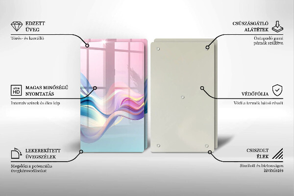 Worktop protector Pastel abstraction