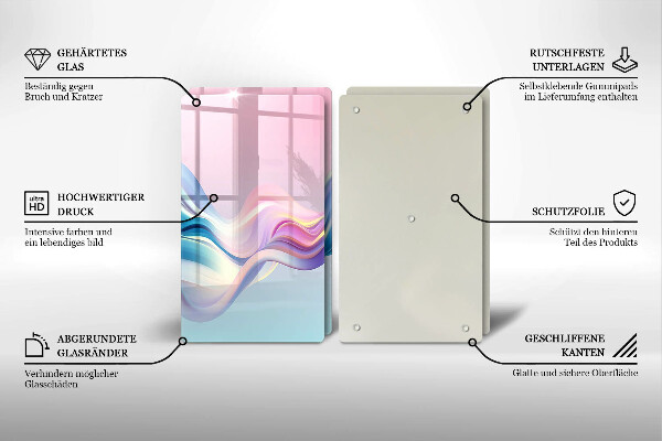 Worktop protector Pastel abstraction