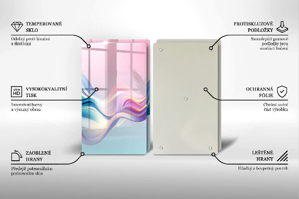 Worktop protector Pastel abstraction