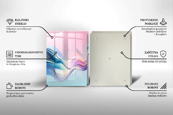 Worktop protector Pastel abstraction