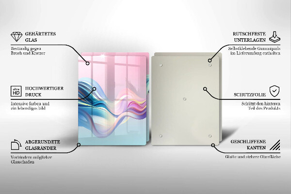 Worktop protector Pastel abstraction