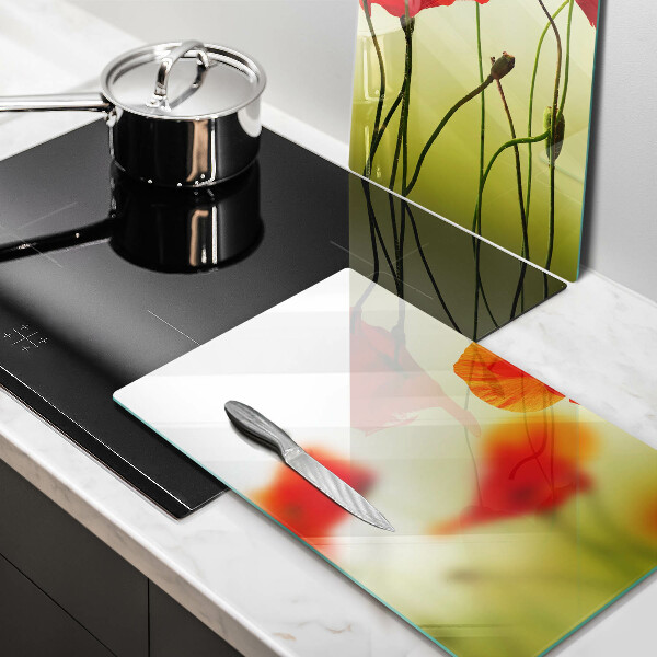 Kitchen worktop saver Red flowers