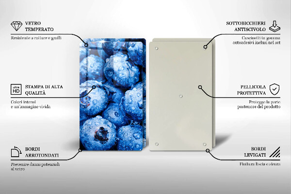 Kitchen worktop saver Juicy blueberries