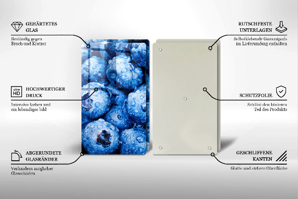 Kitchen worktop saver Juicy blueberries